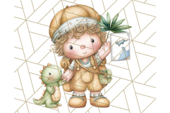 Cute Cartoon Dinosaur Clipart PNG, Prehistoric Animals PNG Product Image 4