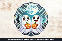 Halloween Boo Wind Spinner Sublimation Design Product Image 1