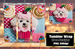 VIBRANT 20oz Gift Tumbler Design , Holiday Pets Product Image 1