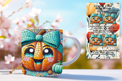 Gift 15oz Mug Wrap Png Design , Cute Pumpkin Product Image 1