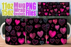 Love and Hearts Mug Wrap Product Image 1