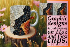 Golden Woodland Mug Design: Glitter Sublimation, Spring Product Image 1