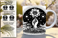 Radiant 15oz Mug Wrap Png Template , Mystic Product Image 1