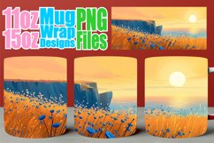 Spring Beauty Mug Wrap - Sublimation Design Product Image 1