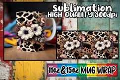 Dreamy vibes 11oz 15oz sublimation wrap, Leopard Prints Product Image 1