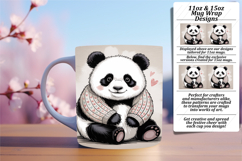 Gorgeous 15oz Mug Wrap Png Design , Valenines Animals Product Image 1