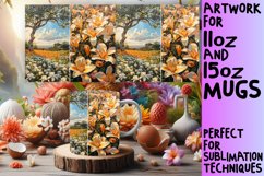 Serene Landscape Mug Wrap Sublimation for 11oz/15oz Product Image 1