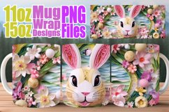 Easter 3D Mug Sublimation - Vibrant Spring Celebration Product Image 1