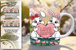 Unique 15oz Mug Wrap Png Design , Valentines Product Image 1