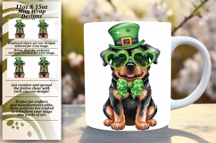 Trendy 15oz Mug Wrap Png Template , St Patrick Product Image 1