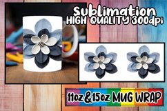 3D Blossoming Flower Mug Wrap for 11oz/15oz Product Image 1