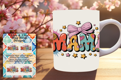 Bright 11oz Mug Wrap Png Artwork , Mama Product Image 1