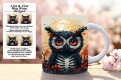 Spring Owl Mug Wrap for 11oz Product Image 1