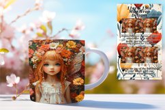 Unique 15oz Mug Wrap Png Design , Fairy Product Image 1