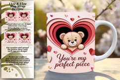 Alluring 15oz Mug Wrap Png Design , Valentines Day Product Image 1
