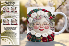 Sophisticated 15oz Mug Wrap Png Design , Holiday Pets Product Image 1