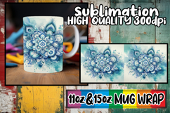 Cheerful mornings sublimation print wrap, Watercolor Pattern Product Image 1