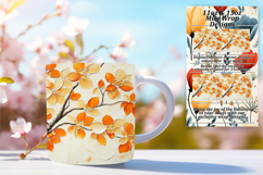 Fun 15oz Mug Wrap Png Artwork , 3D Flower Product Image 1