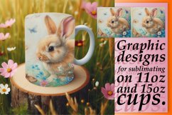 Easter Bunny Whimsy: Watercolor Mug Delight Product Image 1