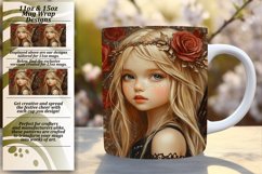 Inspiring 11oz Mug Wrap Png Design , Fairy Product Image 1