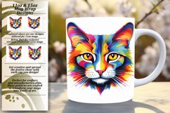 Vibrant Kitty Gallery: Colorful Mug Wrap Product Image 1