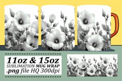 Blooming Spring Mug Wrap - Floral Pattern 11oz 15oz Product Image 1