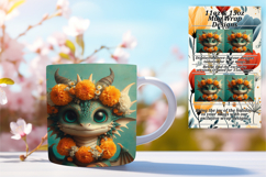 ARTISTIC PNG for 11oz Mug Wrap , Dragon Product Image 1