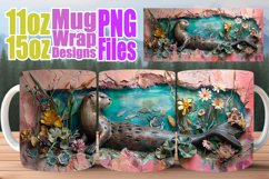 Sublimation Mug Wrap - Spring 3D Animals Product Image 1