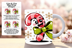 Vibrant 11oz Mug Wrap Png Artwork , Cute Christmas Product Image 1