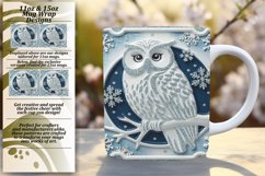 CUSTOM 11oz Mug Wrap PNG Artwork , 3D Xmas Product Image 1