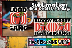 Delightful sips 11oz 15oz mug wrap, Retro Food Product Image 1