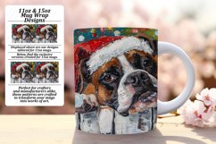 Winter Peeking Dog Mug Wrap Festive Christmas 11oz 15oz Product Image 1