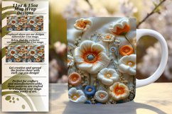 Vibrant Embroidered Spring Blossom Mug Wrap - Spring Edition Product Image 1