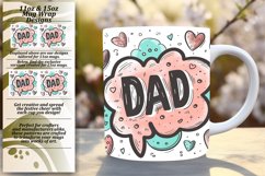 Radiant Dad Mug Wrap - 11oz Product Image 1