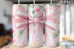 Spring Fling Bow Tumbler Wrap -High Quality 300 Dpi Product Image 1