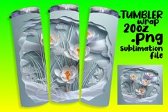 3D Flower in Hole Design - 20oz Sublimation Wrap Product Image 1