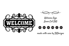 Welcome Sign Lasercut Product Image 2