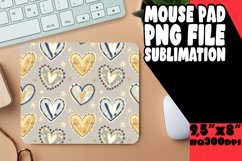 Bright Desk Pad Sublimation Design, Heart Product Image 1