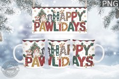 Christmas Mug Wrap Design - Christmas Dog Sublimation Product Image 5