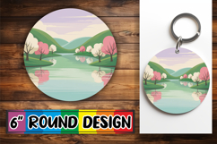 Bright Circle Keychain Design, Spring Product Image 1
