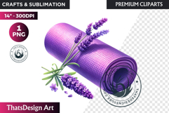 Lavender Clipart PNG, Purple flower arrangement sublimation Product Image 1
