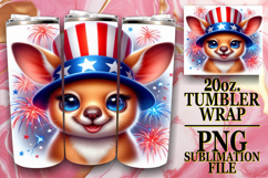 ENCHANTED MEMORIES 20oz TUMBLER WRAP, USA Animals Product Image 1