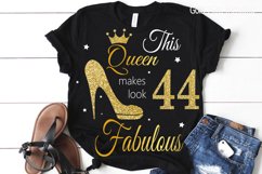44th birthday svg, Queen Birthday 44th Svg, 44th Birthday sv Product Image 2