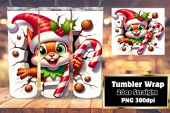 3D Wall Hole Cartoon Tumbler Wrap Jest Product Image 1