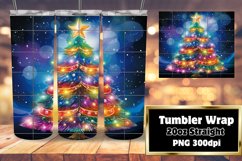 Vibrant 3D Winter Christmas Wrap 20oz Product Image 1