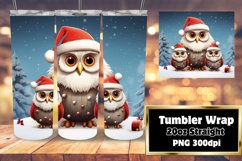 Winter Cartoon Joy 3D Xmas Wrap 20oz Product Image 1