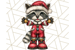 Christmas Animal Clipart, Festive Animals in Holiday Outfits Product Image 4