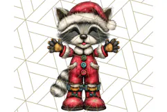 Christmas Animal Clipart, Festive Animals in Holiday Outfits Product Image 4