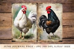 Printable Junk Journal Pages chicken 1 Product Image 1