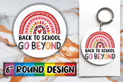 Radiant Sublimation Coasters PNG, Back To School Product Image 1